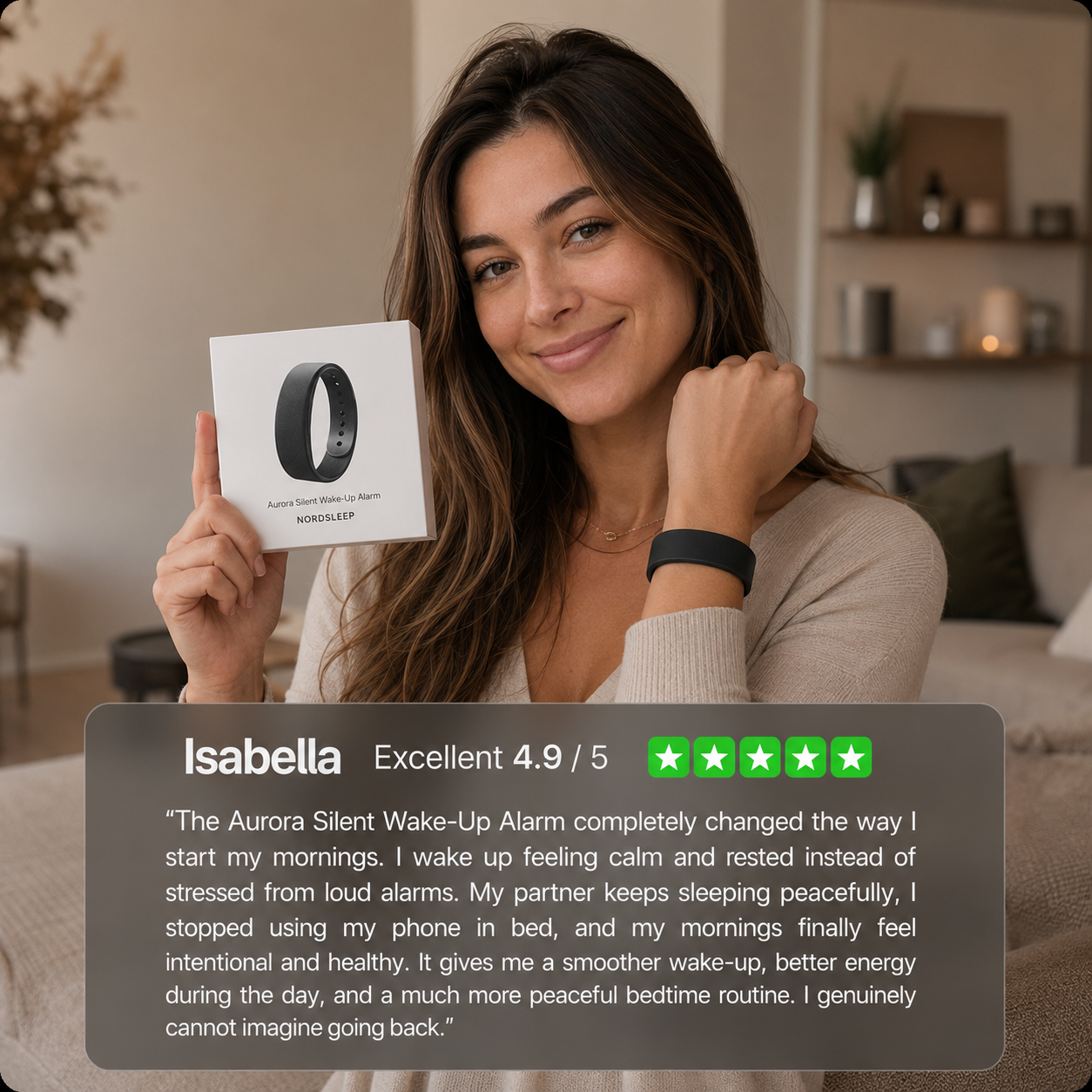 Aurora Silent Wake-Up Alarm
